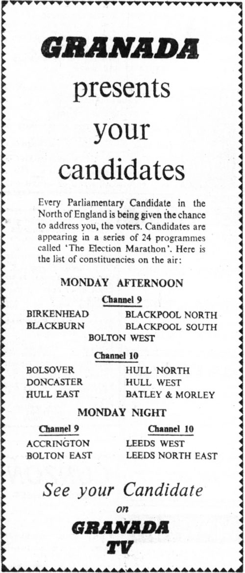 Advertisement that ran in the Hull Daily Mail on 26 September 1959